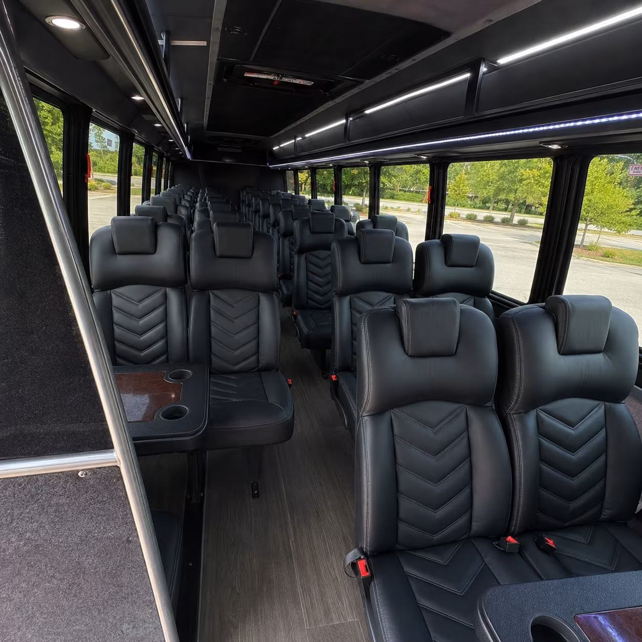 renton 25 passenger minibus inside