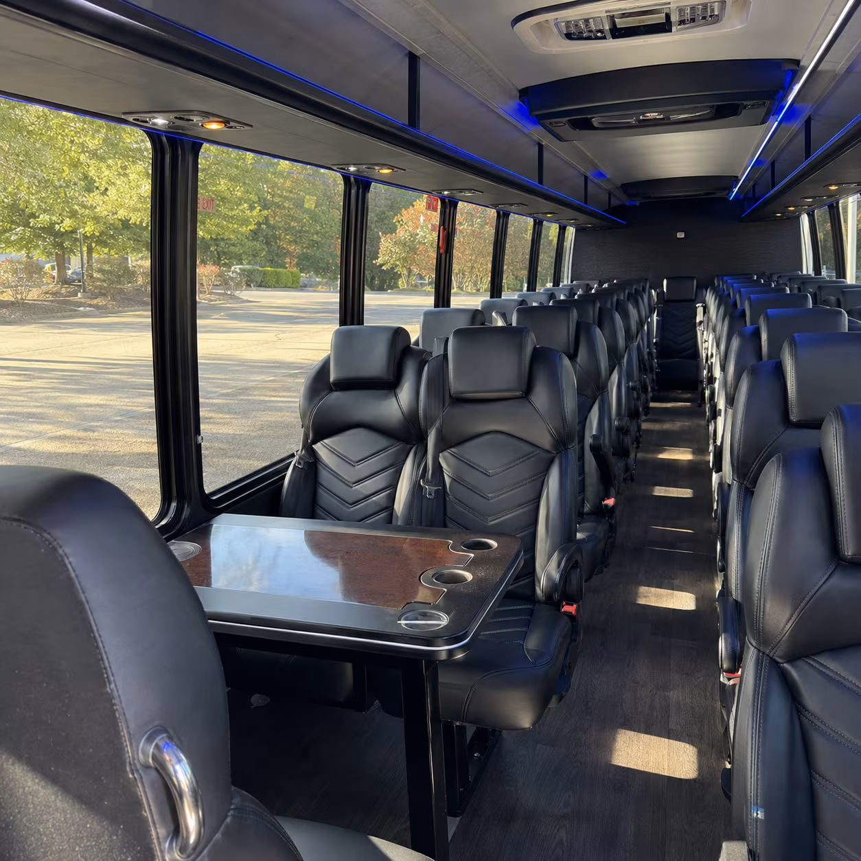 renton 30 passenger minibus inside