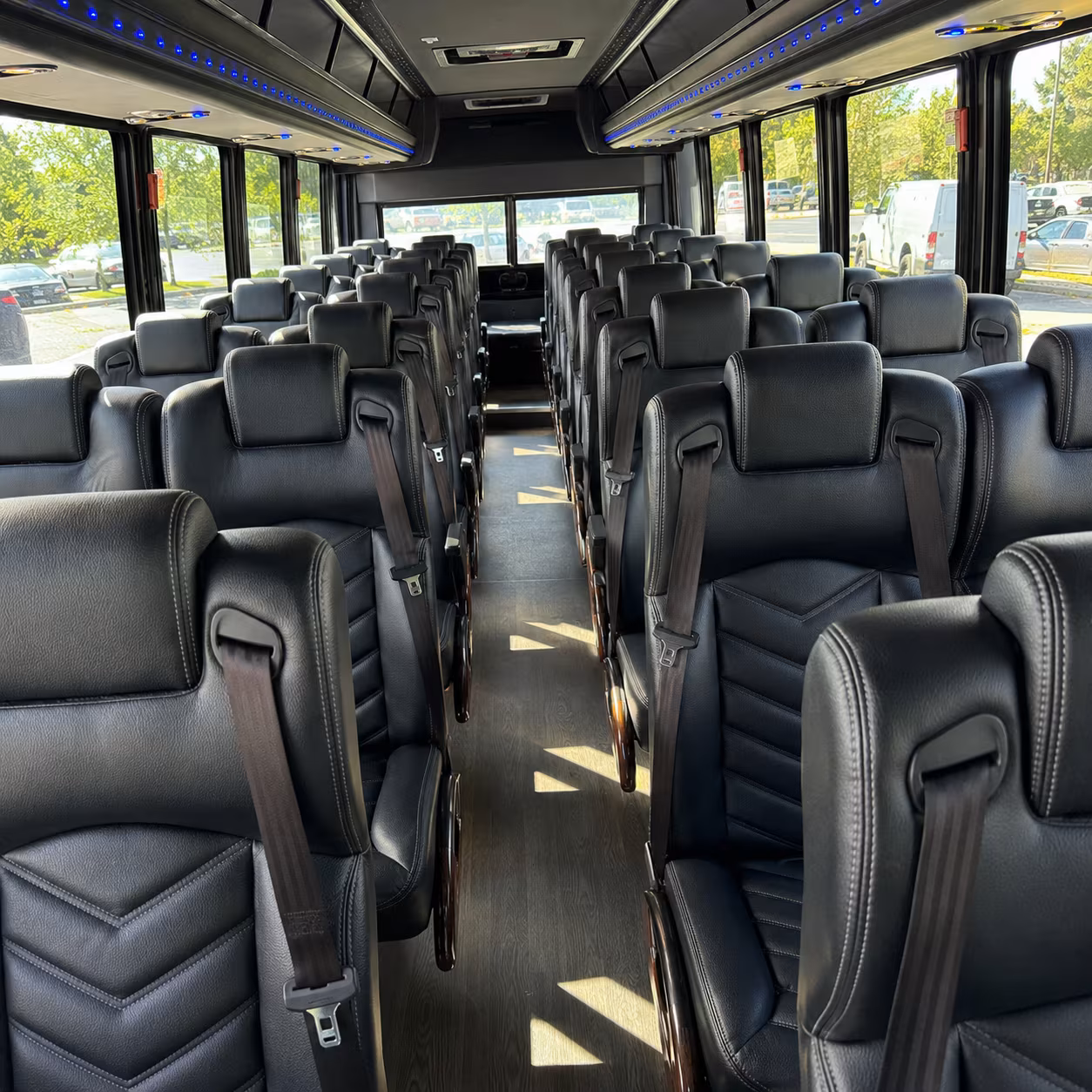 renton 35 passenger minibus inside