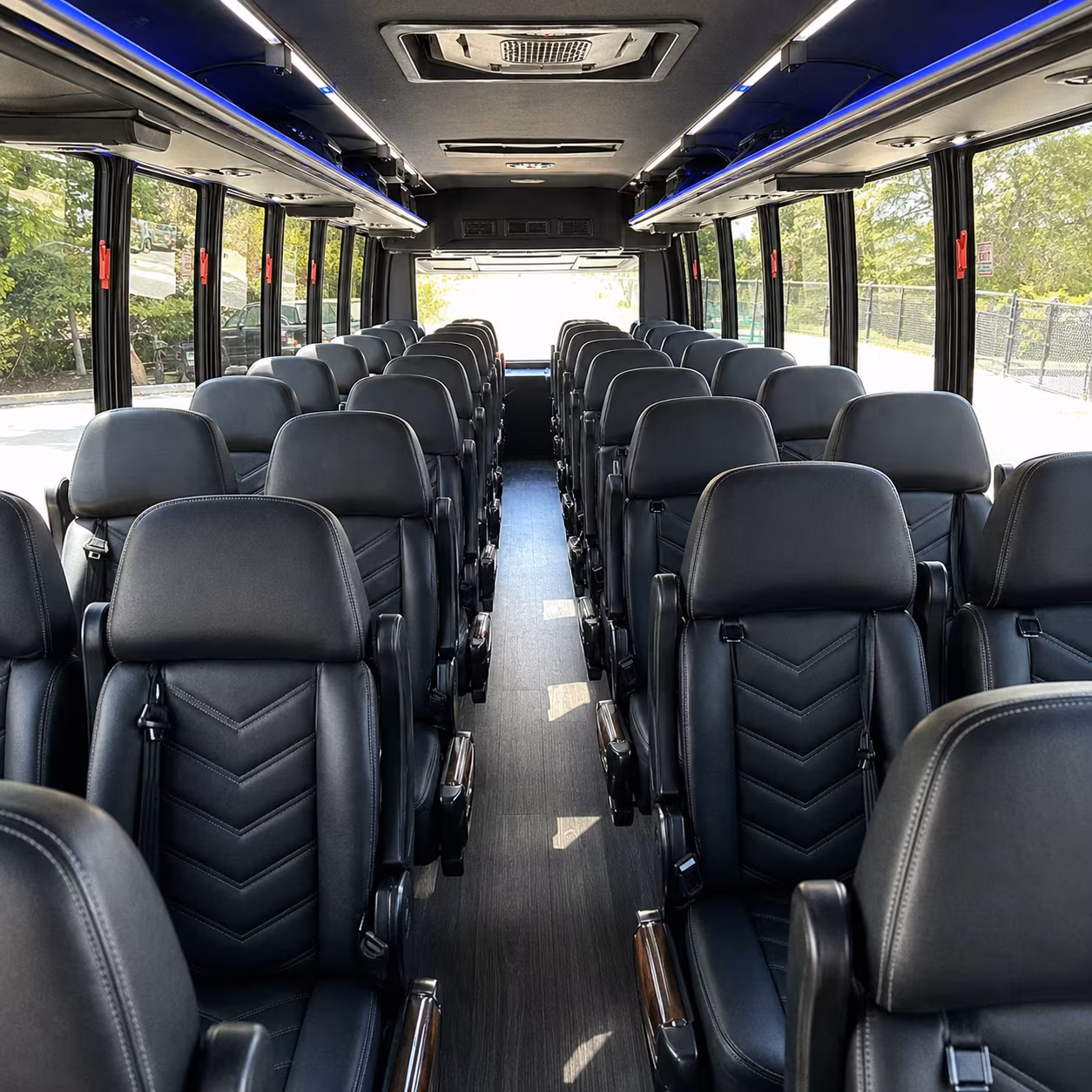 renton 35 passenger minibus interior