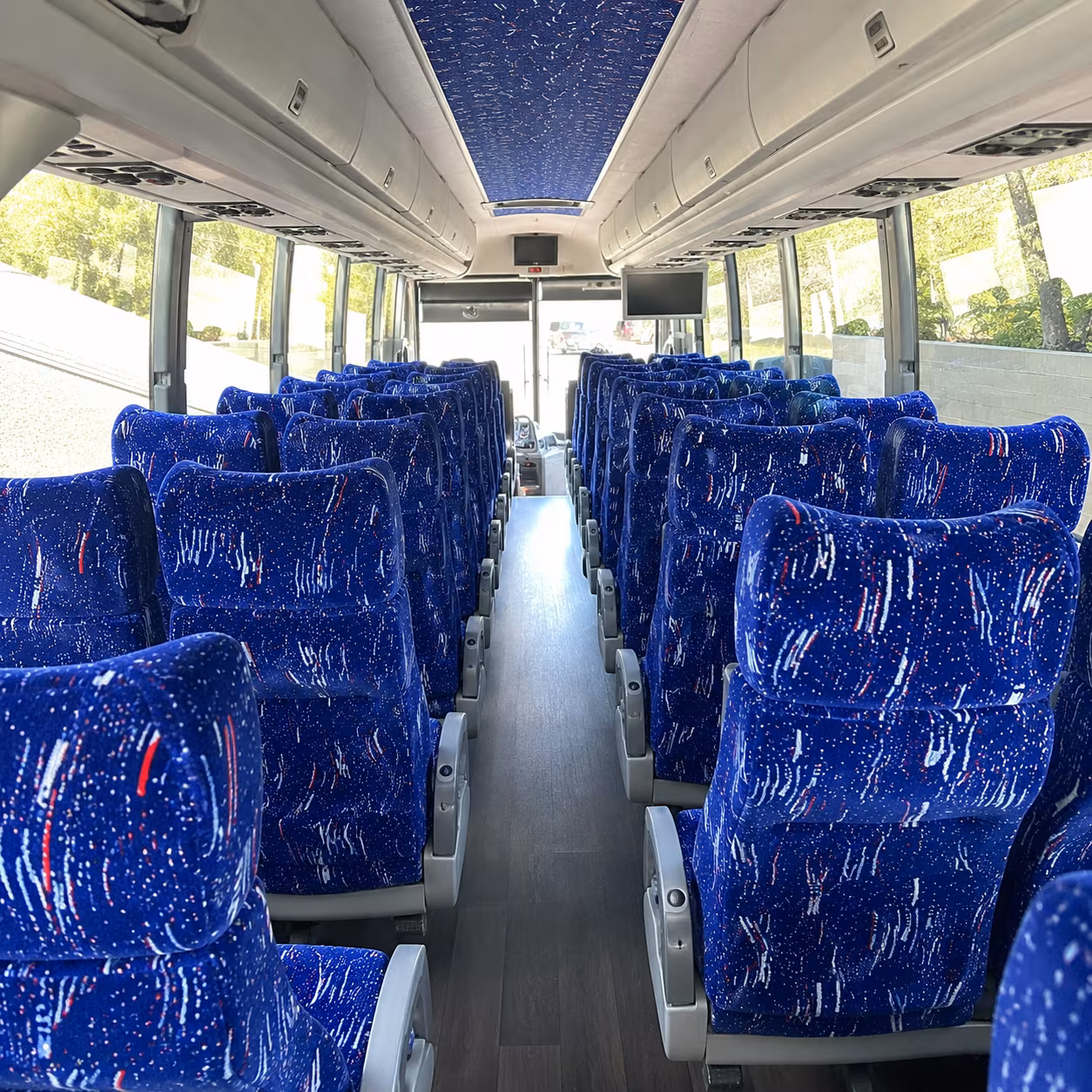 renton 50 passenger charter bus interior
