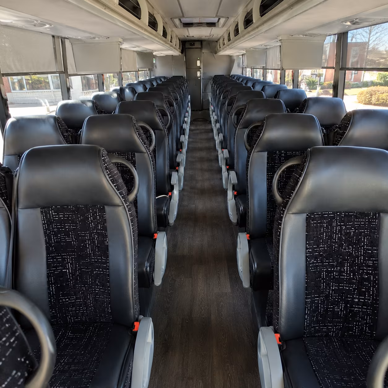 renton 54 passenger charter bus inside
