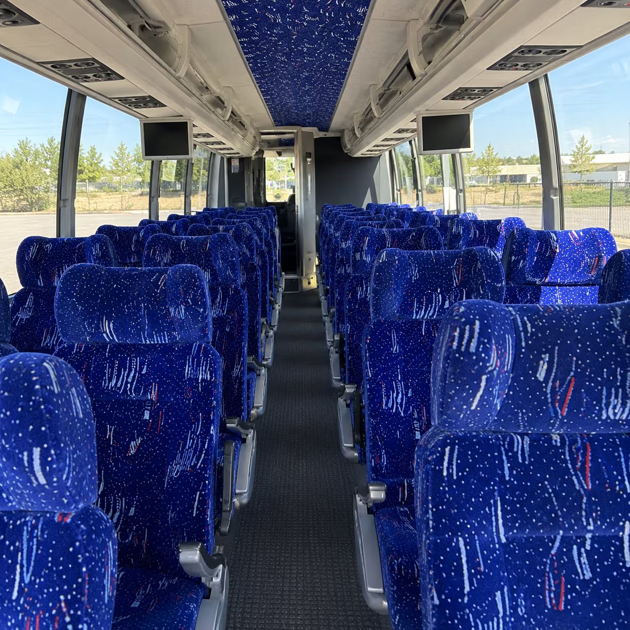 renton 54 passenger charter bus interior