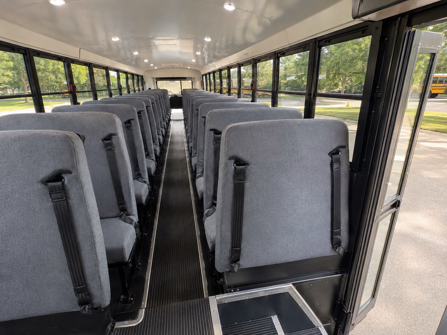renton school bus inside